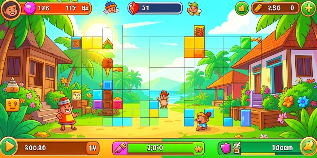 Tampilan antarmuka game yang menarik.