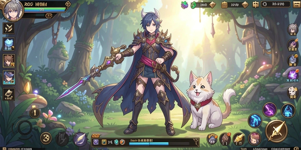 Screenshot menunjukkan pemandangan indah dalam game.