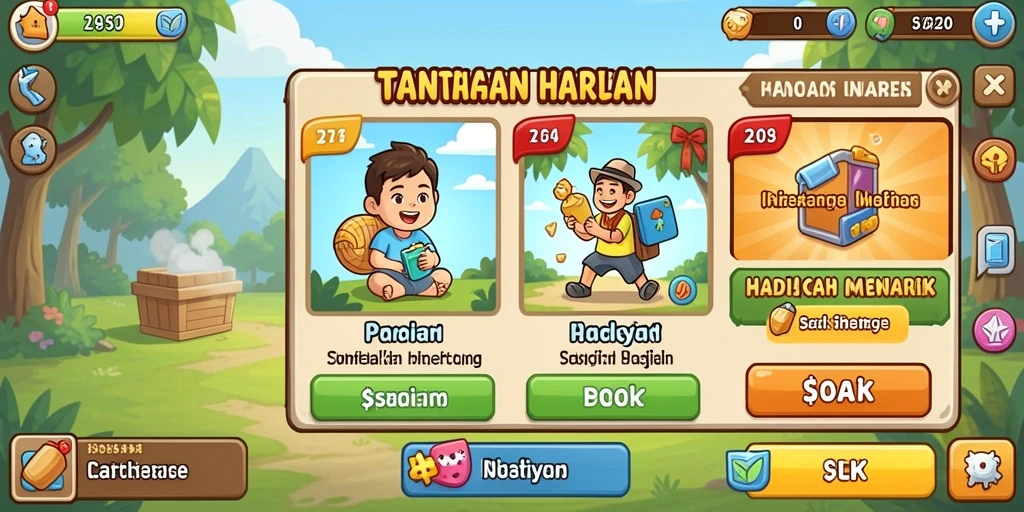 Tampilan antarmuka yang sederhana dan menarik.
