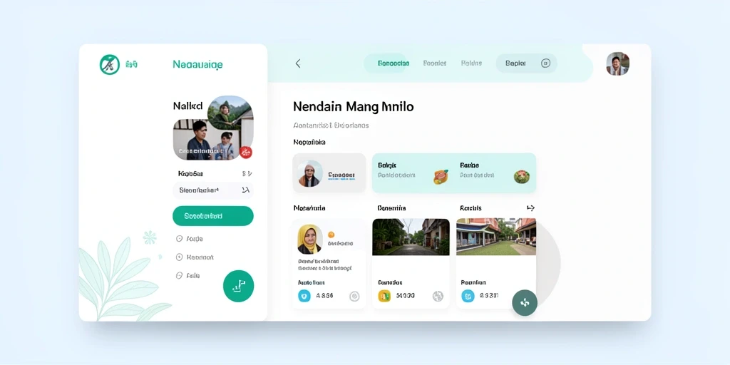 Tampilan antarmuka yang bersih dan modern.