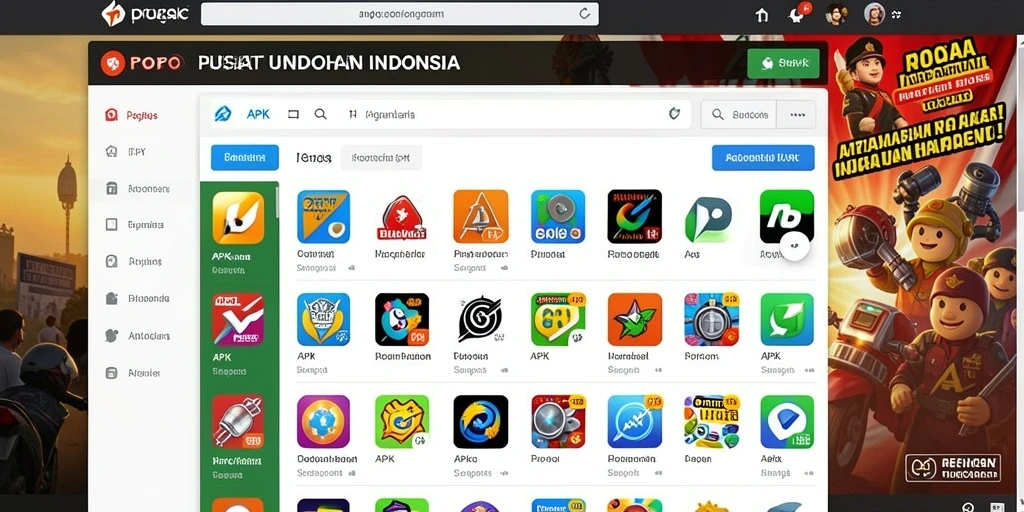 Tampilan permainan yang menarik dan intuitif.
