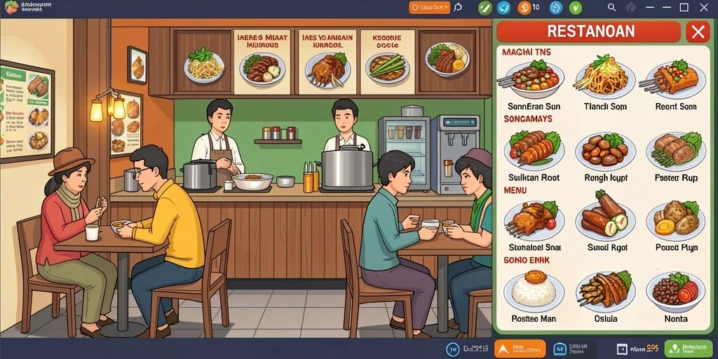 Tampilan grafis yang memukau dalam permainan.